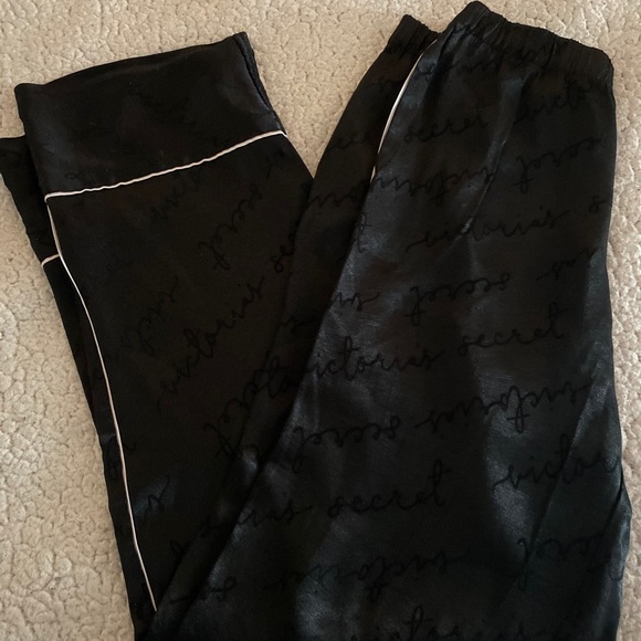 Victoria’s Secret Satin Pajama Bottoms Wide Leg - Picture 2 of 5